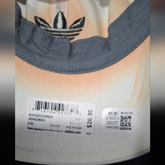 Adidas Cap - Pink and Orange Tie-Dye Adjustable - Picture 4 of 5